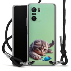 New Carry Case Transparent Stoff schwarz/silber