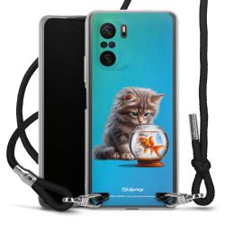 New Carry Case Transparent Stoff schwarz/silber