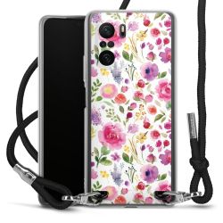 New Carry Case Transparent Stoff schwarz/silber