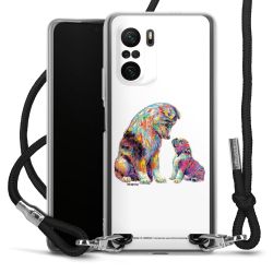 New Carry Case Transparent Stoff schwarz/silber