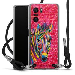 New Carry Case Transparent Stoff schwarz/silber