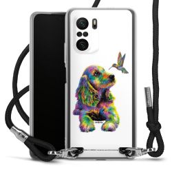 New Carry Case Transparent Stoff schwarz/silber