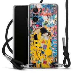 New Carry Case Transparent Stoff schwarz/silber