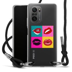 New Carry Case Transparent Stoff schwarz/silber