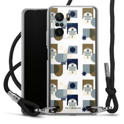 New Carry Case Transparent Stoff schwarz/silber