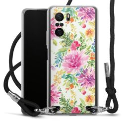 New Carry Case Transparent Stoff schwarz/silber