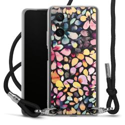 New Carry Case Transparent Stoff schwarz/silber