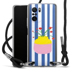 New Carry Case Transparent Stoff schwarz/silber