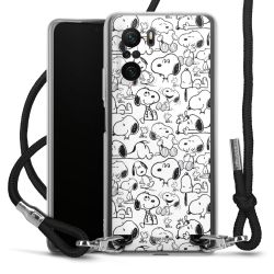 New Carry Case Transparent Stoff schwarz/silber