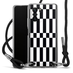 New Carry Case Transparent Stoff schwarz/silber