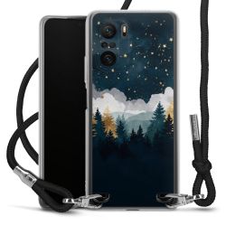 New Carry Case Transparent Stoff schwarz/silber