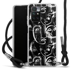 Carry Case Transparent Fabric black/silver