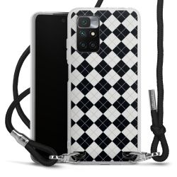 New Carry Case Transparent Stoff schwarz/silber