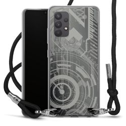 Carry Case Transparent Fabric black/silver