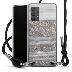 Carry Case Transparent Fabric black/silver