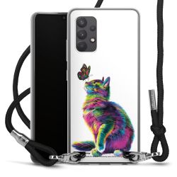 New Carry Case Transparent Stoff schwarz/silber