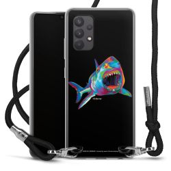 New Carry Case Transparent Stoff schwarz/silber