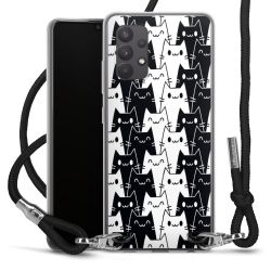 New Carry Case Transparent Stoff schwarz/silber