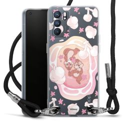 New Carry Case Transparent Stoff schwarz/silber