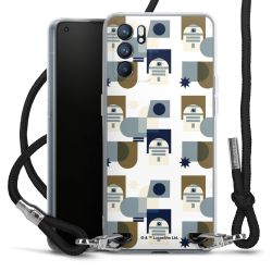 New Carry Case Transparent Stoff schwarz/silber