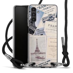 New Carry Case Transparent Stoff schwarz/silber