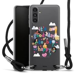 New Carry Case Transparent Stoff schwarz/silber