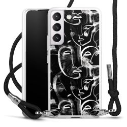 Carry Case Transparent Fabric black/silver