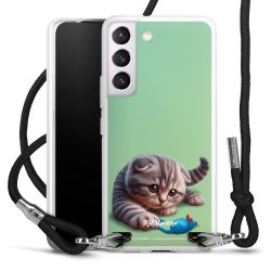 New Carry Case Transparent Stoff schwarz/silber