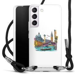 New Carry Case Transparent Stoff schwarz/silber