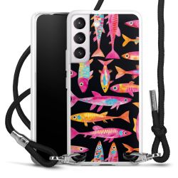 New Carry Case Transparent Stoff schwarz/silber