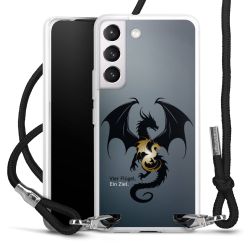 New Carry Case Transparent Stoff schwarz/silber