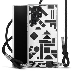 Carry Case Transparent Fabric black/silver