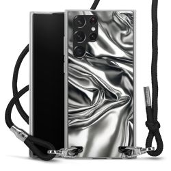 New Carry Case Transparent Stoff schwarz/silber