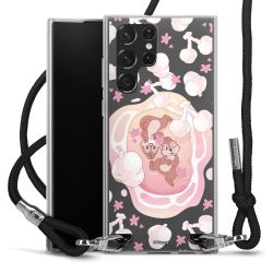 New Carry Case Transparent Stoff schwarz/silber