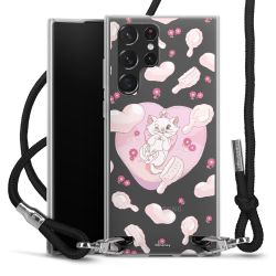 New Carry Case Transparent Stoff schwarz/silber