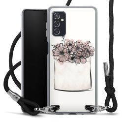 Carry Case Transparent Fabric black/silver