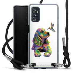 New Carry Case Transparent Stoff schwarz/silber