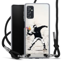 New Carry Case Transparent Stoff schwarz/silber