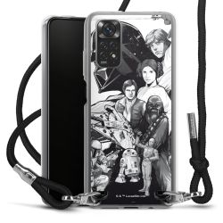 Carry Case Transparent Fabric black/silver