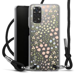 New Carry Case Transparent Stoff schwarz/silber