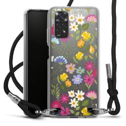 New Carry Case Transparent Stoff schwarz/silber