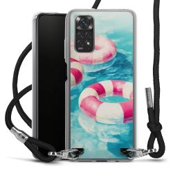 New Carry Case Transparent Stoff schwarz/silber