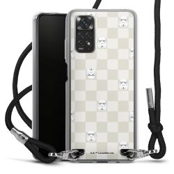 New Carry Case Transparent Stoff schwarz/silber