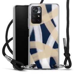 New Carry Case Transparent Stoff schwarz/silber