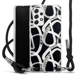 New Carry Case Transparent Stoff schwarz/silber