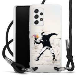 New Carry Case Transparent Stoff schwarz/silber