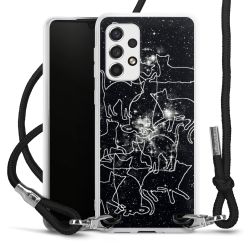 Carry Case Transparent Fabric black/silver