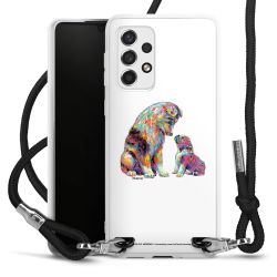 New Carry Case Transparent Stoff schwarz/silber