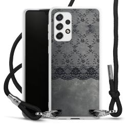 New Carry Case Transparent Stoff schwarz/silber