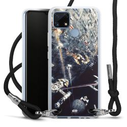 Carry Case Transparent Fabric black/silver